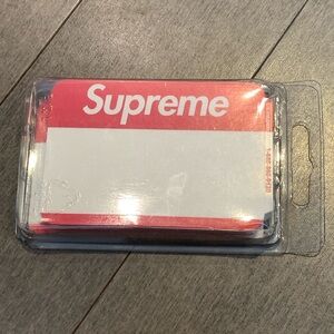 Supreme FW20 Name Badge Stickers (Pack of 100) - Red Box Logo Sealed
